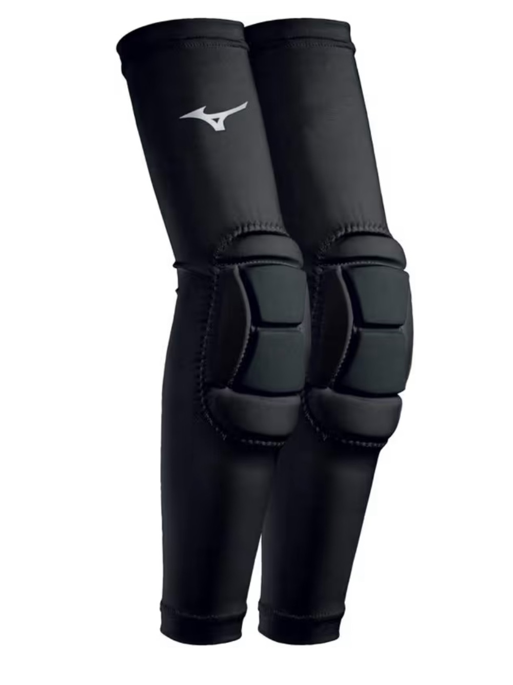Mizuno Black Padded Arm Sleeves with Elbow Guards